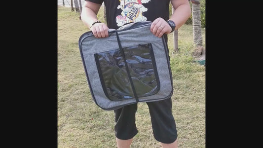 Pet Travel Carrier Bag Portable Pet Bag Folding Fabric Pet Carrier Travel Carrier Bag For Pet Cage With Locking Safety Zippers
